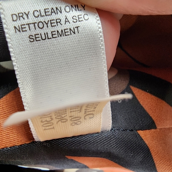 Banana Republic Wool Pea Coat High Collar Floral Lining Rust Size XS - Picture 14 of 16